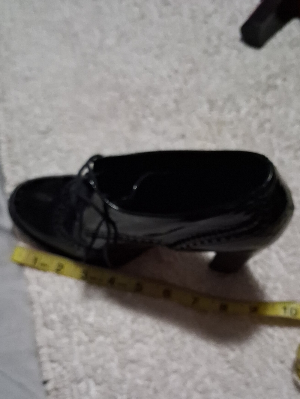 Moschino Black Patent Leather Lace-Up Heeled Brogues - Picture 13 of 13